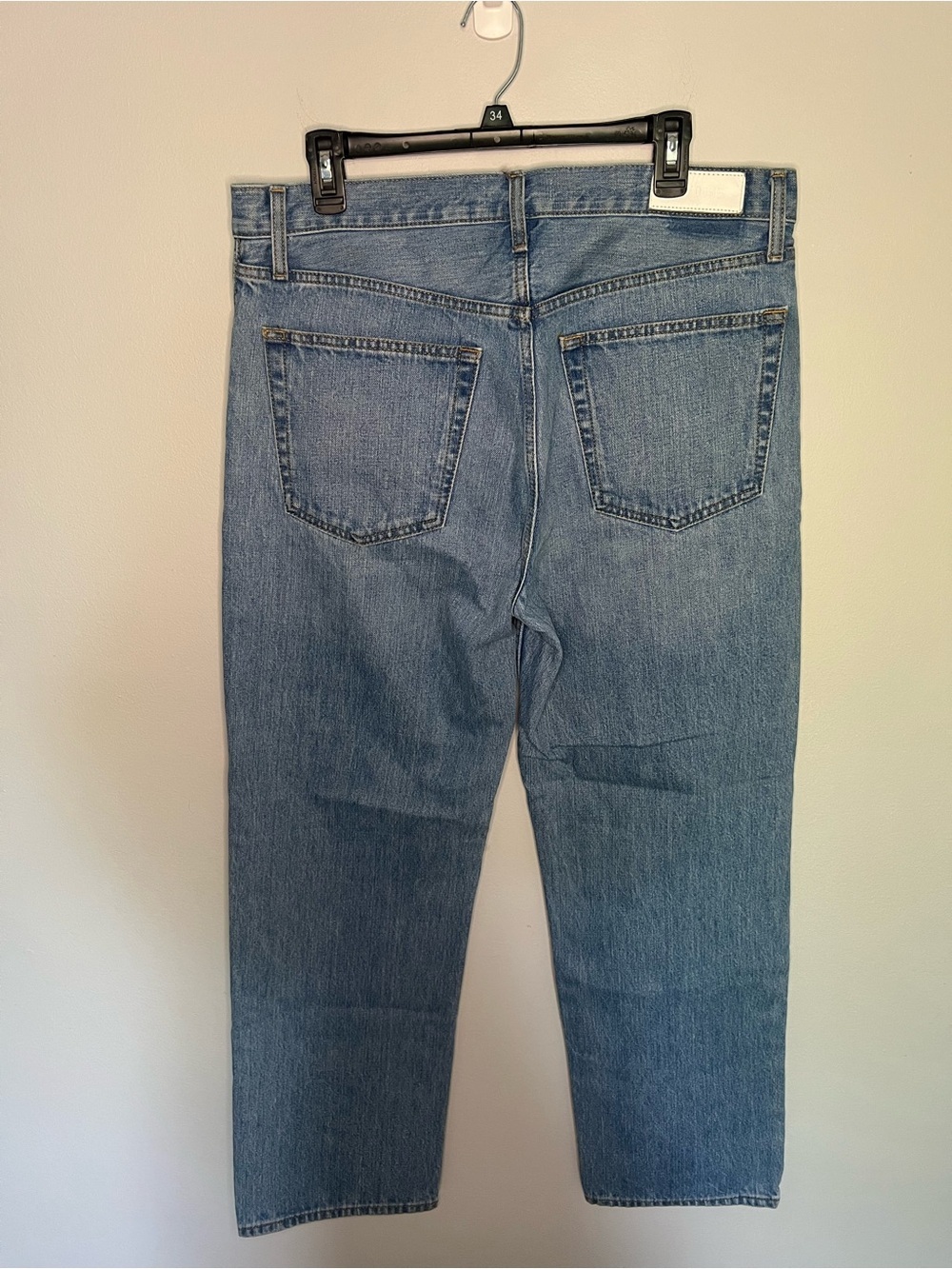 Re/Done Classic Light Blue Straight-Leg Jeans see pictures for measurements - Picture 2 of 13